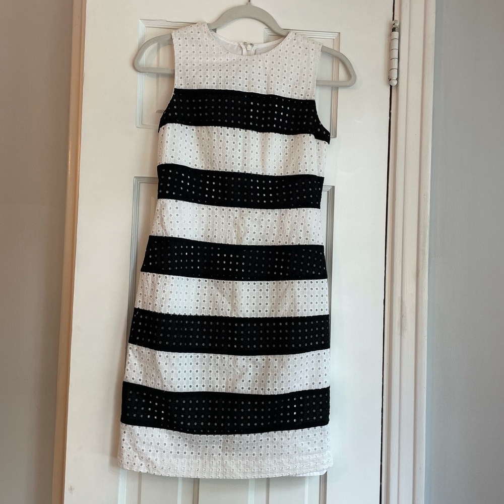 Calvin Klein Black & White Sleeveless Dress